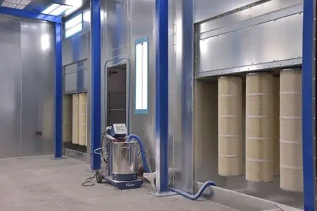 Mantenimiento de filtros en cabinas de pintura