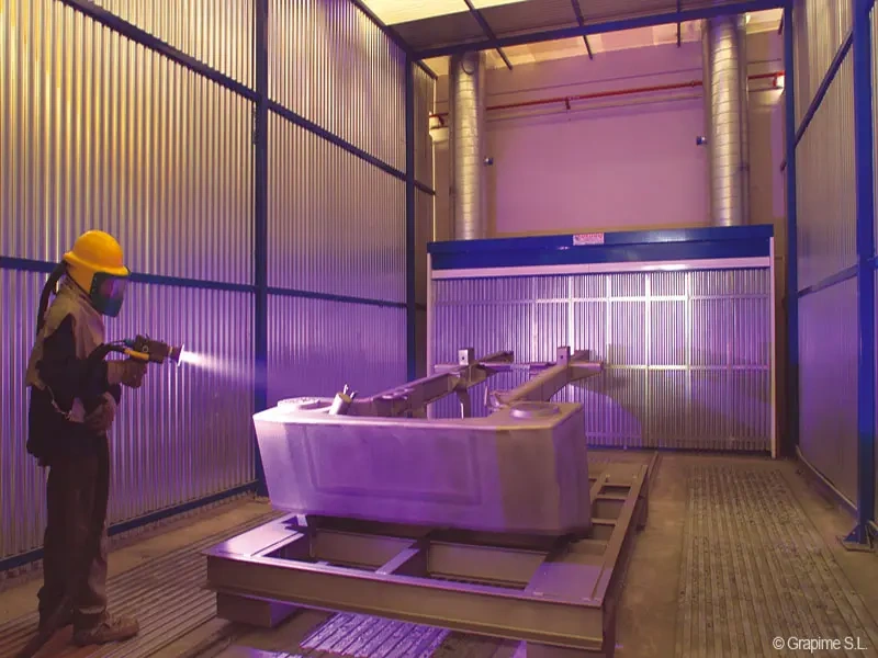 Mantenimiento de filtros en cabinas de pintura